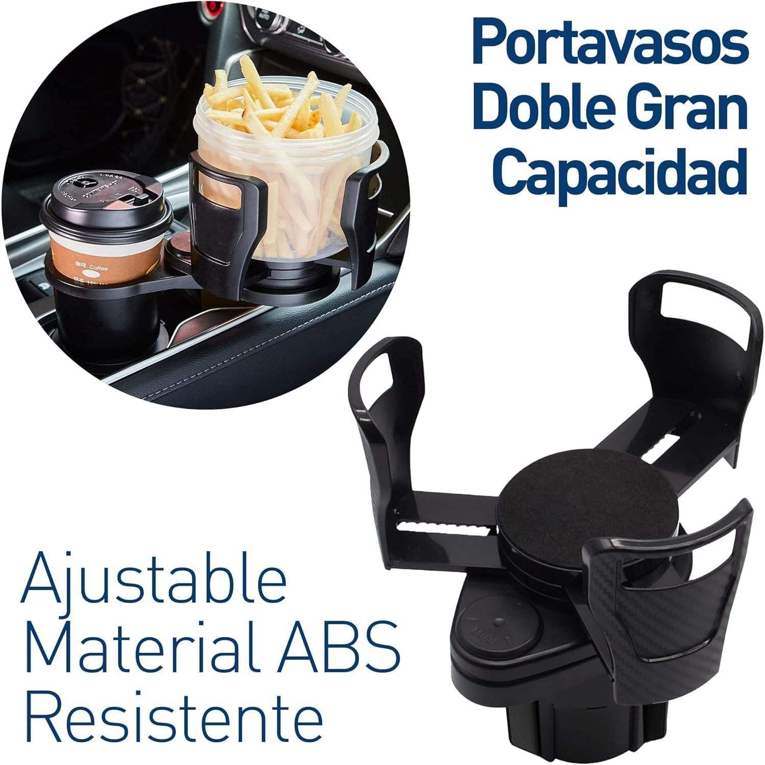 Bluelander Multifunctional Double Car Cup Holder Adjustable Organizer - Universal Automotive Accesso